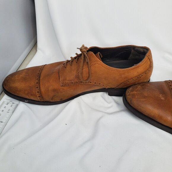 Cole Haan C23791 Men's Size 12W Jefferson Grand Cap Brown Shoes - Picture 11 of 11